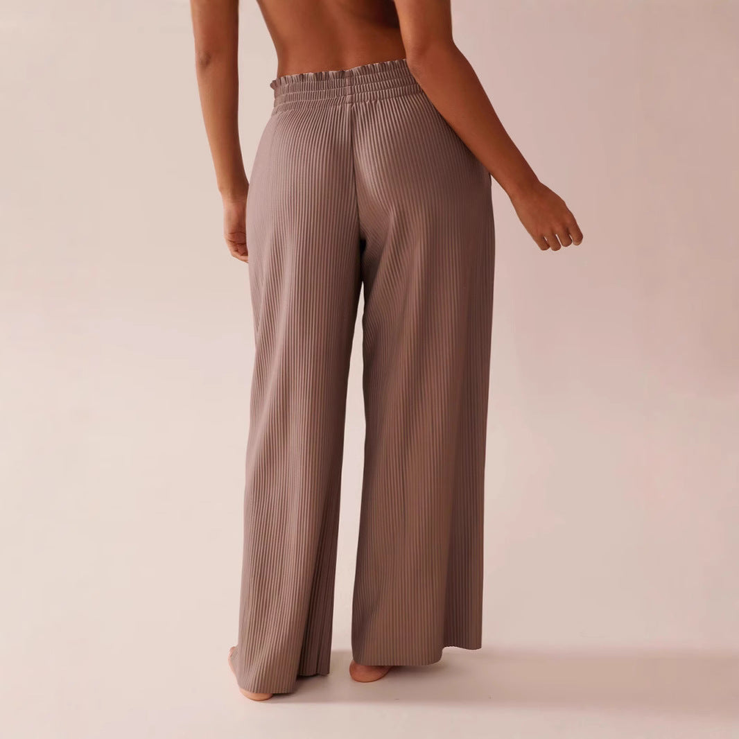 Damen elegante Plissierte Freizeithose R&B