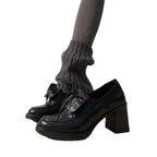 Damen elegante Schnürschuhe mit Blockabsatz R&B