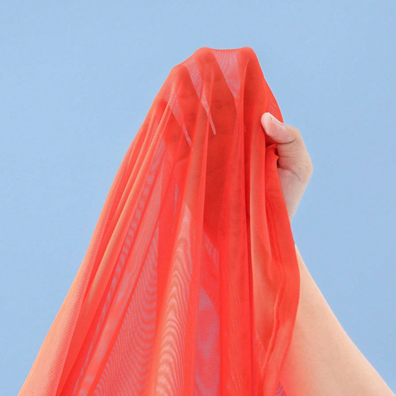 Damen Strandkleid mit transparentem Design und Längsstreifen R&B