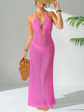 Damen transparenter Häkelstrandkleid R&B