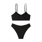 Damen Bikini-Set mit elegantem Rüschensaum