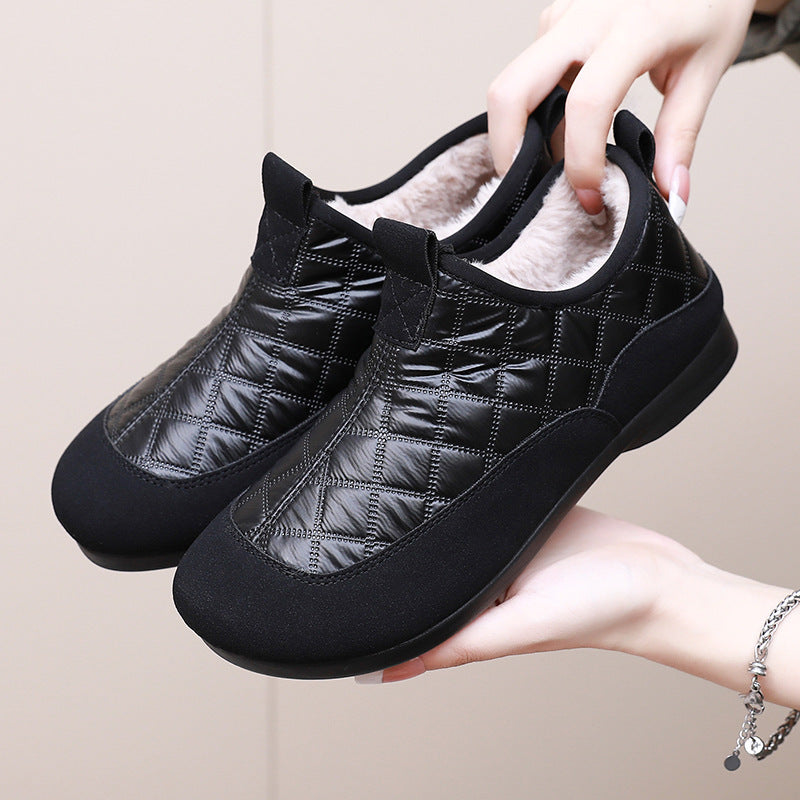 Damen Bequeme und isolierende Hausschuhe mit rutschfester Sohle R&B