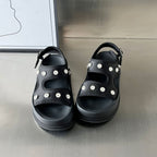 Damen modische Sandalen mit luxuriösen Verzierungen R&B