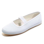 Damen bequeme Slip-On Sneakers mit elastischen Riemen
