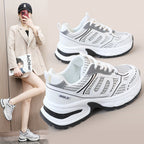 Damen sportliche Sneakers mit atmungsaktivem Obermaterial und stoßdämpfendem Design R&B