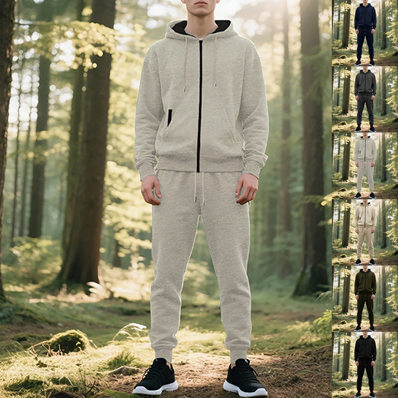 Herren sportlicher Hoodie und Jogginghose Set R&B