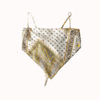 Femme Artistic Bandana Stil Crop Top R&B