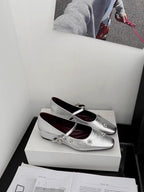Damen modische Mary Jane Ballerinas mit eleganter Breite und verziertem Design R&B