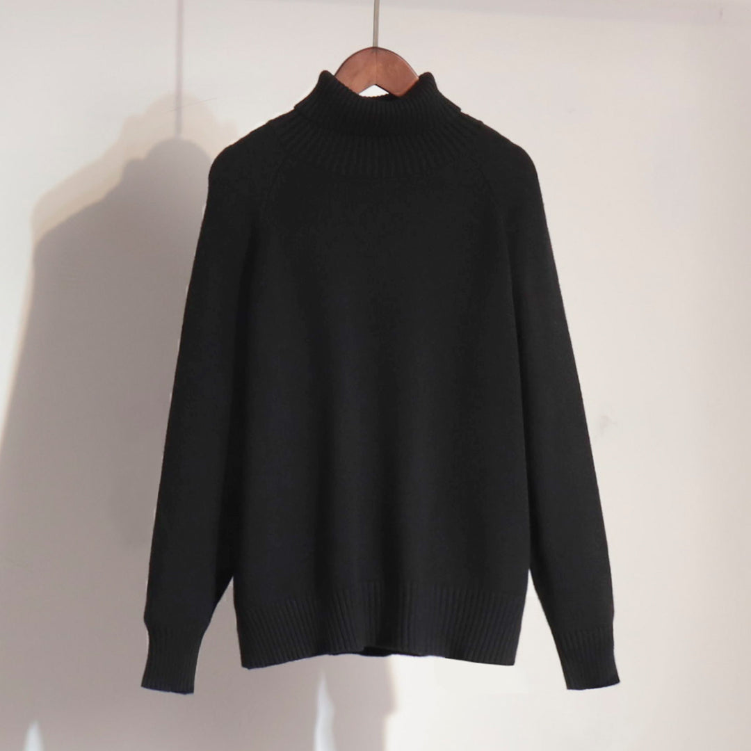Damen Feinstrickpullover mit hohem Kragen R&B