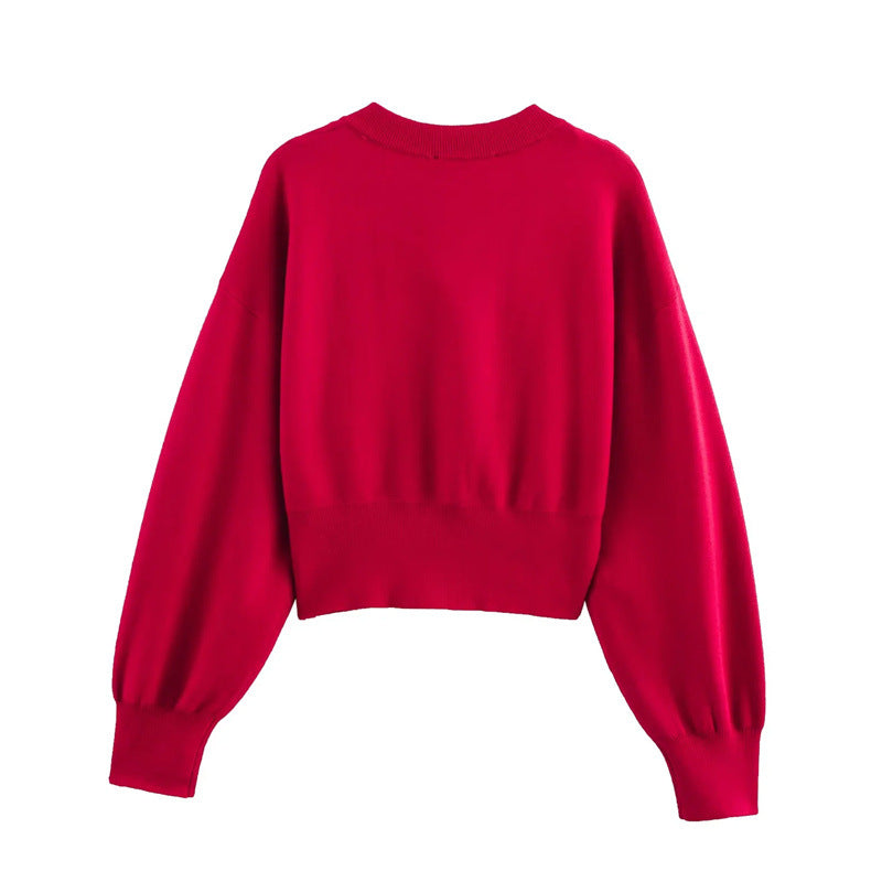 Damen Strickjacke mit Herzenknöpfen R&B