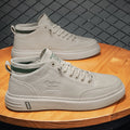 Damen Hohe Sneakers aus langlR&Bigem Kunstleder mit elastischem Kragen R&B