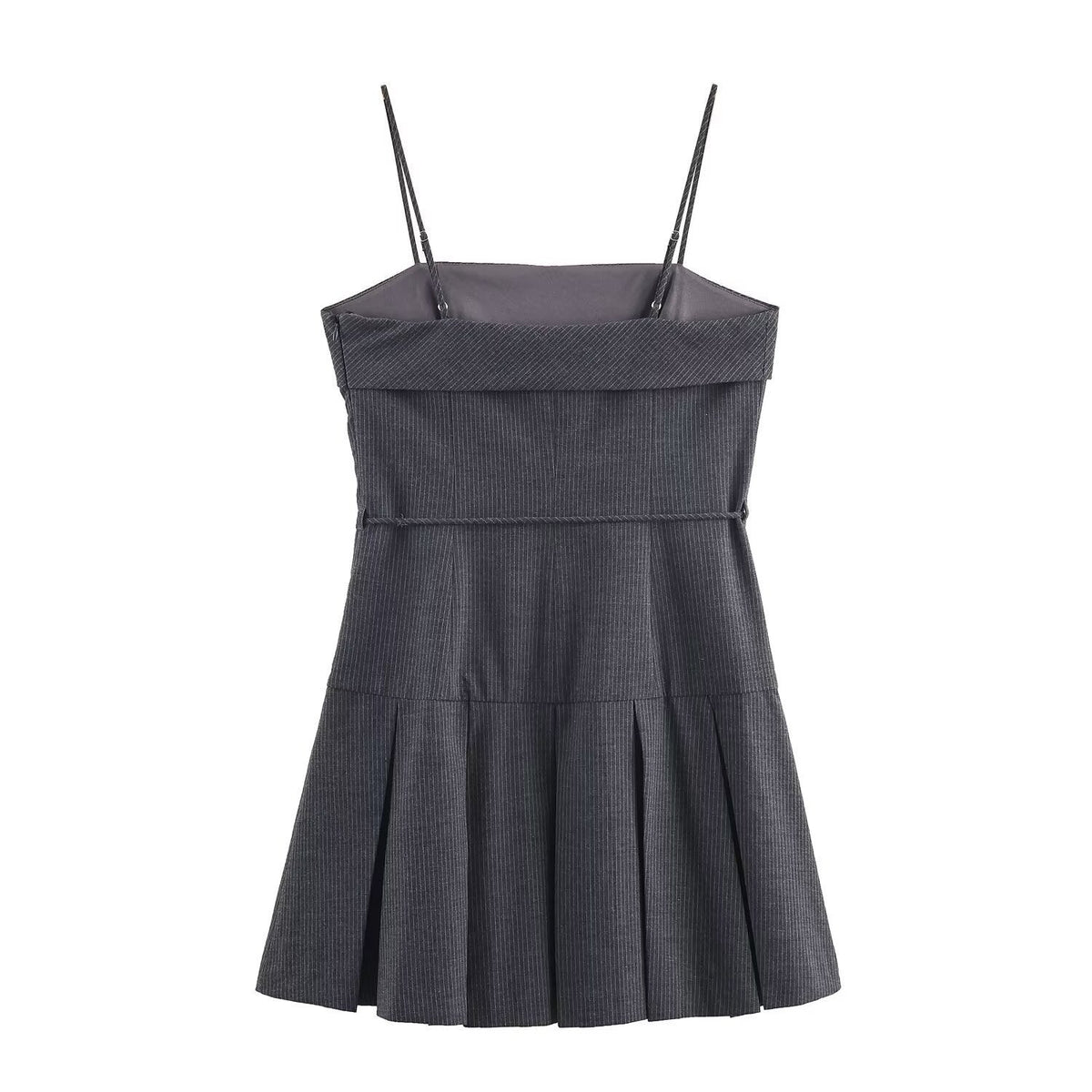 Damen Minikleid mit Rüschen und verstellbaren Trägern R&B