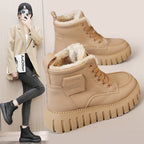 Damen stilvolle Winterstiefel mit elegantem Kunstfell und rutschfester Sohle R&B
