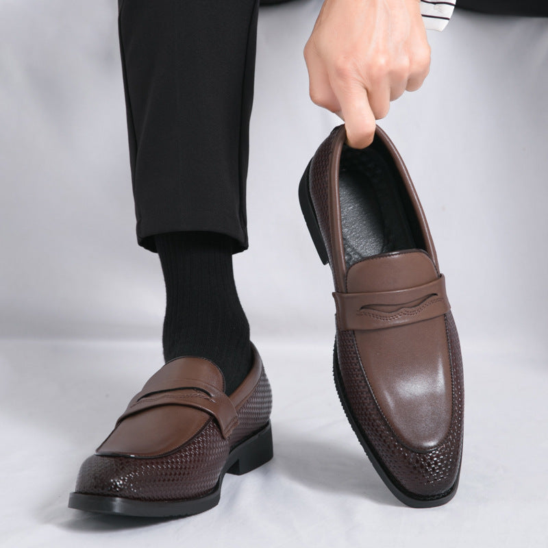 Damen Elegante Leder Slipper mit atmungsaktiver Oberflächenstruktur R&B