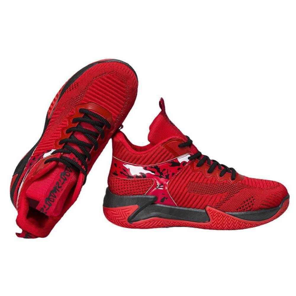 Damen Sportliche High-Performance Basketball-Sneaker mit atmungsaktiver Mesh-Oberfläche und dämpfender Sohle R&B