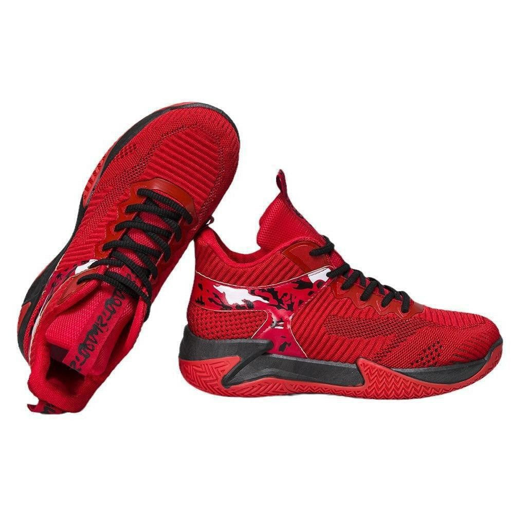 Damen Sportliche High-Performance Basketball-Sneaker mit atmungsaktiver Mesh-Oberfläche und dämpfender Sohle R&B