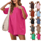Damen Sportliches Oversized T-Shirt Kleid R&B