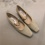 Damen elegante Ballerinas mit modischem Riemchen R&B