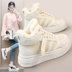 Damen Hochflorige Sneaker aus robustem Kunstleder mit weichem Innenfutter R&B