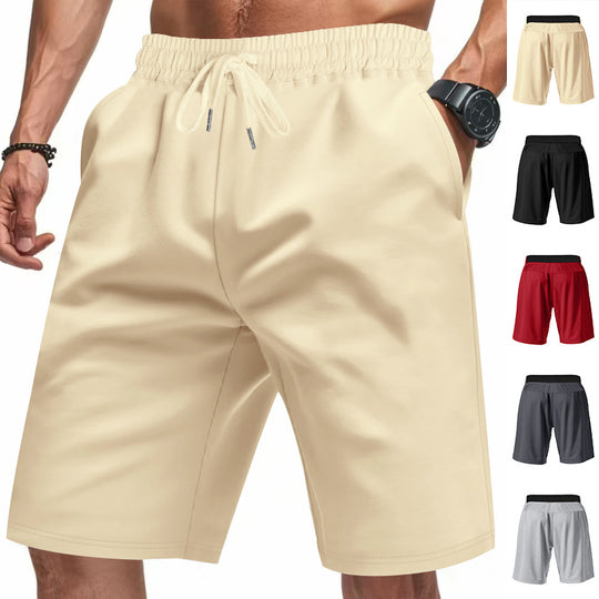 Herren Sportliche kurze Laufshorts mit elastischem Bund und praktischem Kordelzug R&B