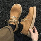 Damen Modische Schnürschuhe aus weichem Wildleder mit stabiler Sohle R&B