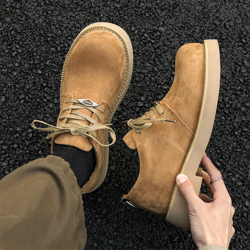 Damen Modische Schnürschuhe aus weichem Wildleder mit stabiler Sohle R&B
