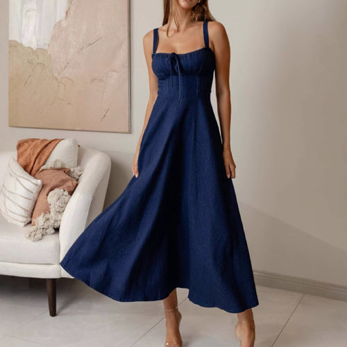 Damen Maxikleid mit schmeichelhaftem Schnitt und dekorativen Rüschendetails R&B