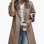 Damen Elegante Vintage-Style Blazerjacke