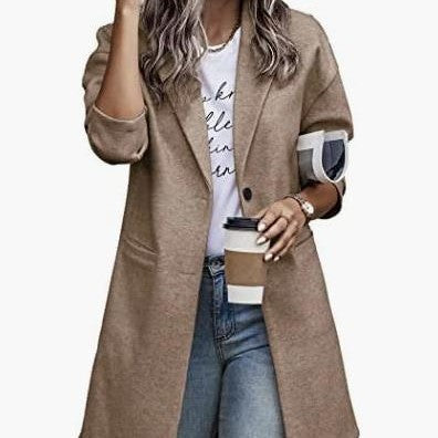 Damen Elegante Vintage-Style Blazerjacke