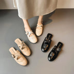 Damen modische Slipper mit elegantem Riemchen R&B