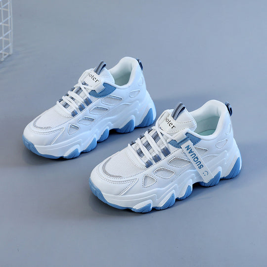 Damen Sportliche Sneakers mit futuristischem Design und atmungsaktiven Einsätzen R&B