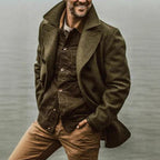 Herren stilvolle Wolljacke im doppelten Schnitt