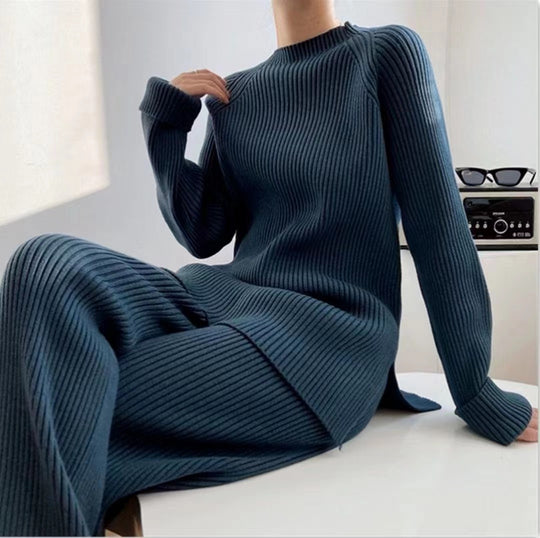 Damen Strickensemble mit weitem Schnitt und elegantem Design R&B
