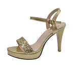 Damen elegante High Heels mit glitzerndem Riemendesign R&B