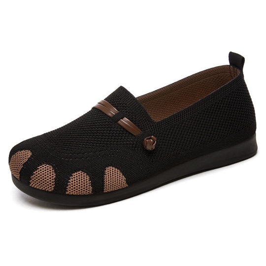 Damen Bequeme und stylische Sneakers mit innovativem Textiloberteil und rutschfester Sohle R&B