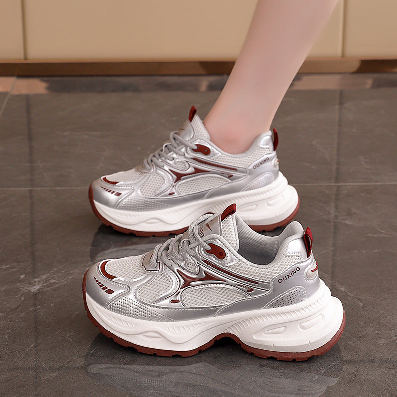 Damen Sportliche Sneakers mit atmungsaktiver Mesh-Oberfläche und stabiler Sohle R&B