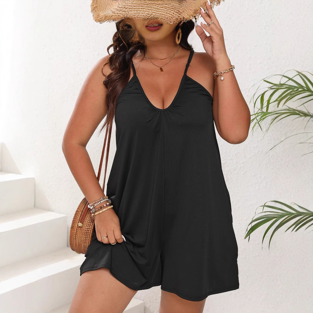 Damen eleganter Beach-Jumpsuit R&B