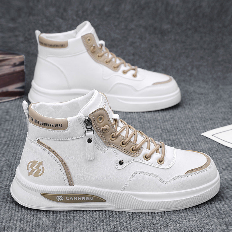 Herren Hohe Sneakers mit strapazierfähigem Obermaterial und seitlichem Reißverschluss R&B