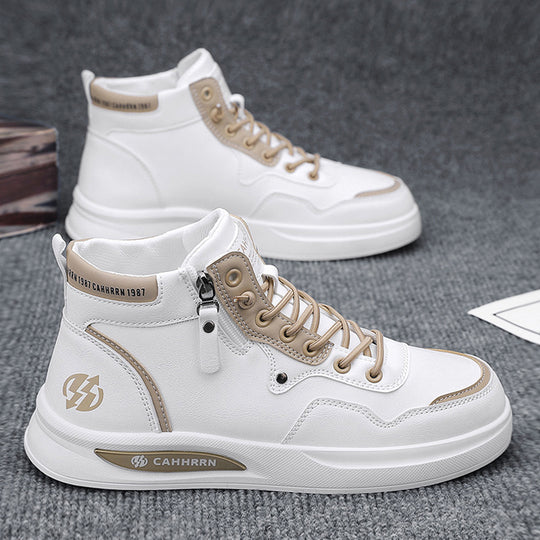 Herren Hohe Sneakers mit strapazierfähigem Obermaterial und seitlichem Reißverschluss R&B