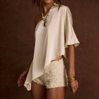 Damen asymmetrisches Oberteil R&B