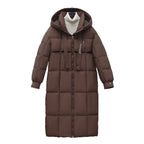 Damen Lange Daunenjacke R&B