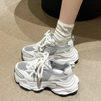 Damen Sportliche Lauf Sneakers mit atmungsaktivem Mesh und modischer Sohle R&B