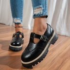 Damen Elegante Schnürschuhe mit Brockmuster und Blockabsatz R&B
