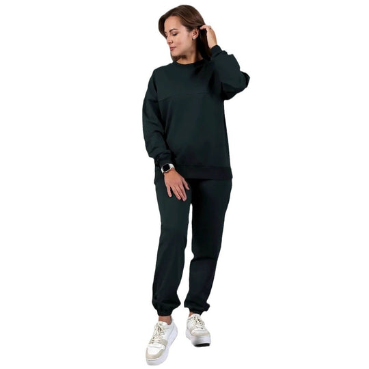Damen Sportliches Sweatset mit elastischen Bündchen R&B