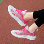 Damen Sportliche Leichtgewicht-Laufschuhe mit dämpfender Sohle