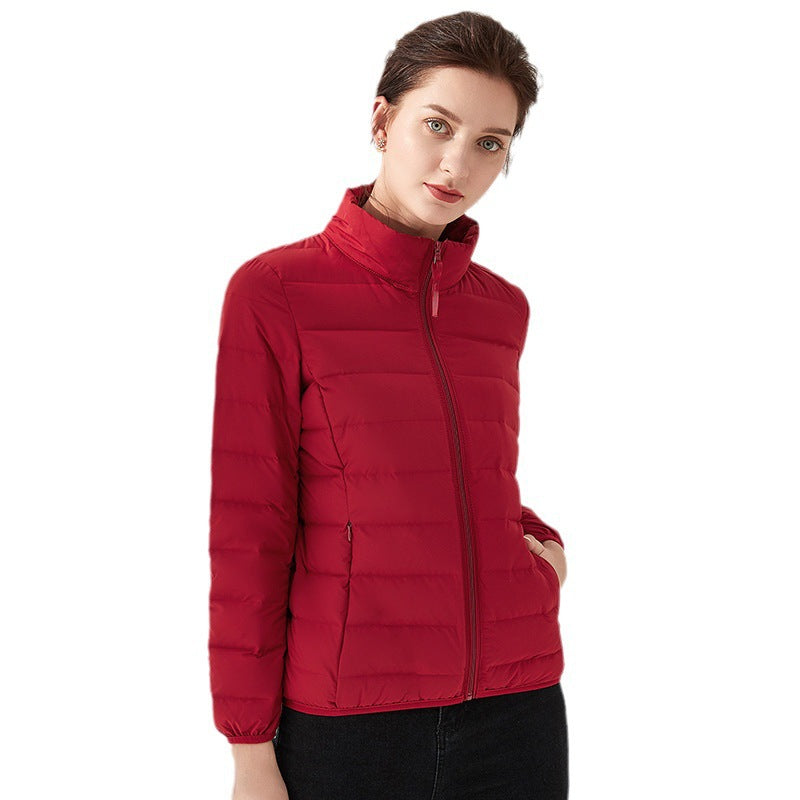 Damen Isolierte Steppjacke mit hohem Kragen und elastischen Bündchen R&B
