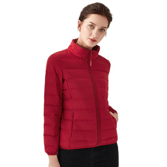 Damen Isolierte Steppjacke mit hohem Kragen und elastischen Bündchen R&B