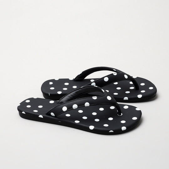 Damen Zehentrenner-Sandalen mit modischem Punktedesign R&B