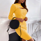 Damen Figurbetontes Kleid mit Cut-Out-Details R&B
