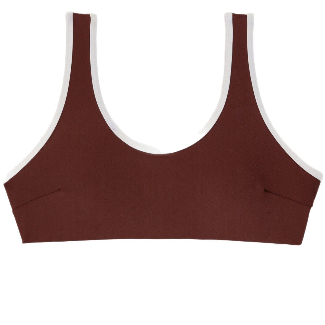 Damen Triangel-Bikini-Set mit verstellbaren Bindebändern und kontrastierenden Akzenten R&B